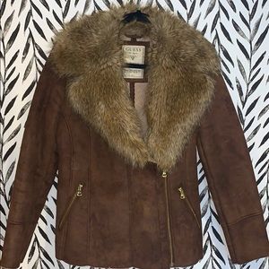 Guess Sherpa/ Faux Fur jacket